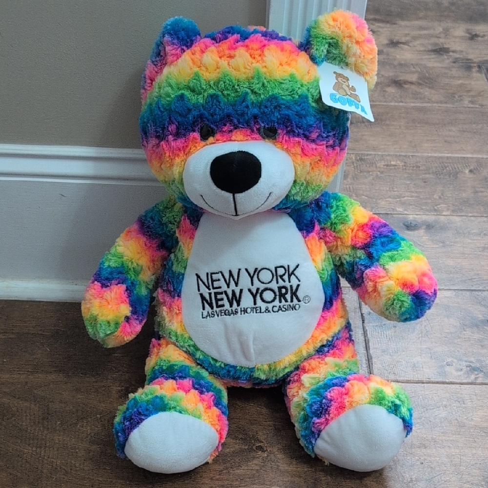 Las Vegas New York New York Rainbow Teddy Bear